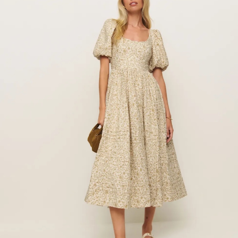 Reformation Everlyn Dress Green - Size 2